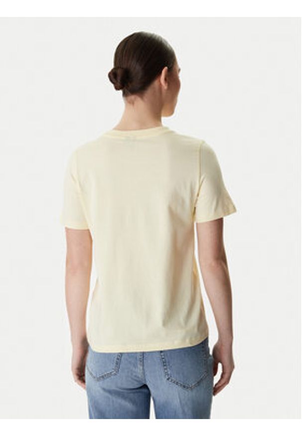 Vero Moda T-Shirt Paulina 10316991 Żółty Regular Fit. Kolor: żółty. Materiał: bawełna