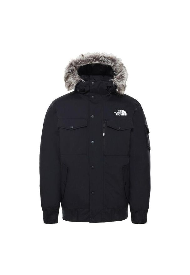 Kurtka turystyczna męska The North Face M Recycled Gotham Jacket. Kolor: czarny. Sport: turystyka piesza