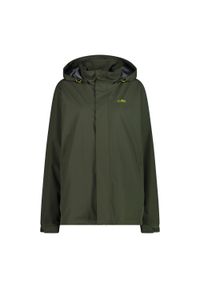 Kurtka przeciwdeszczowa z kapturem CMP Snaps. Typ kołnierza: kaptur. Kolor: zielony. Materiał: puch. Sport: turystyka piesza #1