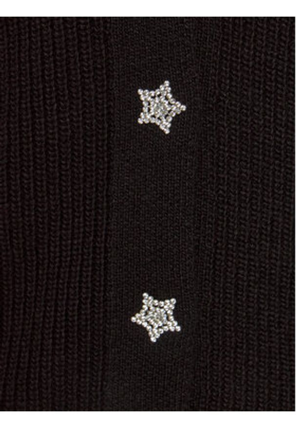 Kontatto Kardigan 3M1216 Czarny Relaxed Fit. Kolor: czarny. Materiał: syntetyk