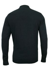 Półgolf Granatowy Bawełniany - Brave Soul - Prosty Krój, Klasyczny, Męski. Kolor: niebieski. Materiał: bawełna. Sezon: zima, jesień. Styl: klasyczny #3