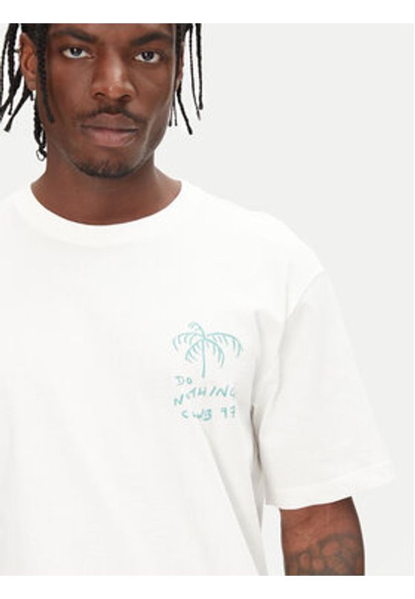 Only & Sons T-Shirt Milo 22034452 Biały Relaxed Fit. Kolor: biały. Materiał: bawełna