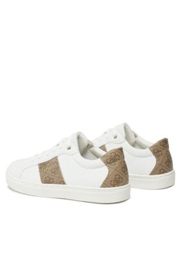 Guess Sneakersy Toda FL7TDO FAL12 Biały. Kolor: biały. Materiał: skóra