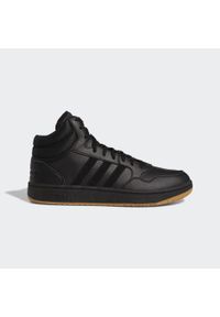 Adidas - Hoops 3.0 Mid Classic Vintage Shoes. Kolor: biały, wielokolorowy, czarny. Materiał: guma, skóra, syntetyk