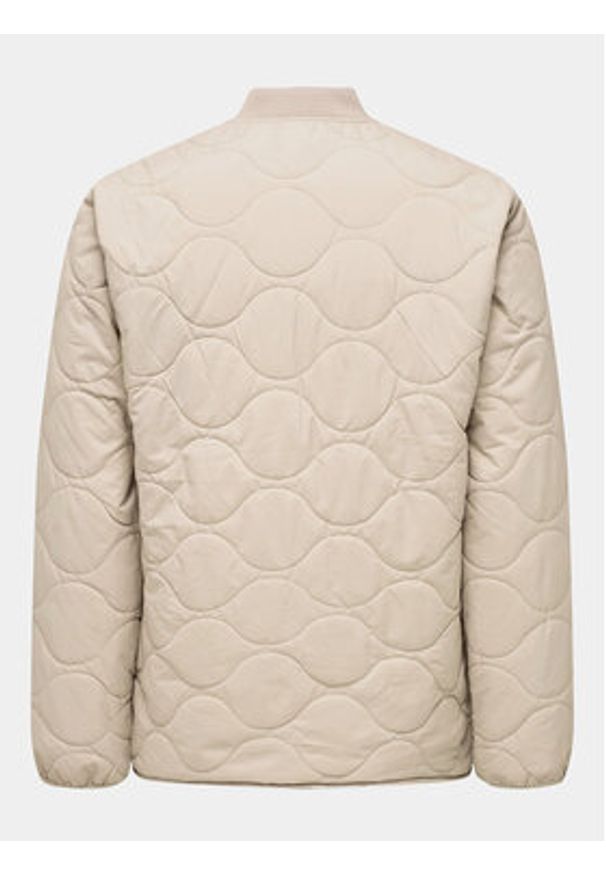 Only & Sons Kurtka przejściowa Art. 22027456 Beżowy Regular Fit. Kolor: beżowy. Materiał: syntetyk