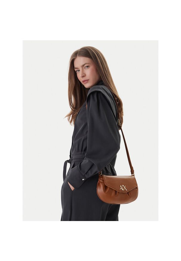 Torebka Armani Exchange. Kolor: brązowy