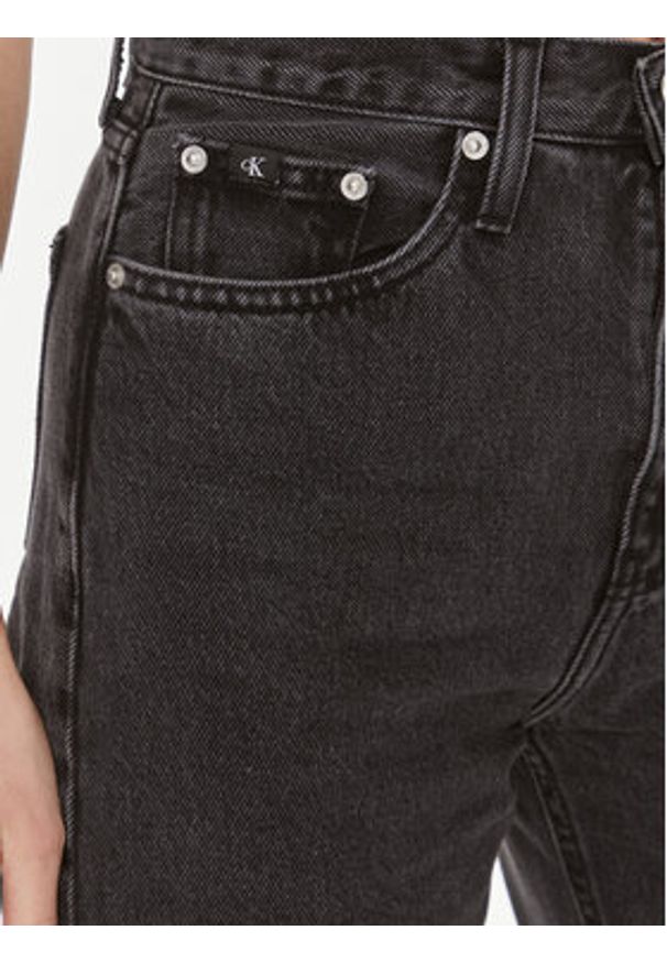 Calvin Klein Jeans Jeansy J20J222137 Czarny Straight Fit. Kolor: czarny