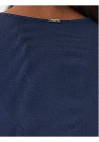 Fracomina T-Shirt FS26ST7008K420Q7 Granatowy Slim Fit. Kolor: niebieski. Materiał: wiskoza #2