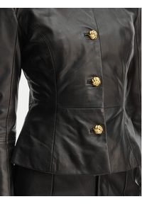 Marciano Guess Kurtka skórzana G6GL02 L0083 Czarny Regular Fit. Kolor: czarny. Materiał: skóra #2