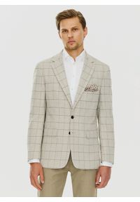 Pako Lorente - PAKO LORENTE – Casualowa marynarka męska w kratę. Okazja: na co dzień. Materiał: jeans. Wzór: kratka. Styl: casual #1