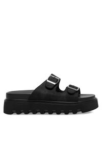 DeeZee Klapki HY86009-19 Czarny. Kolor: czarny. Materiał: syntetyk