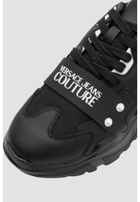 Versace Jeans Couture - VERSACE JEANS COUTURE Czarne sneakersy męskie Fondo Speedtrack DIS. SC4, Rozmiar 43. Kolor: czarny #4