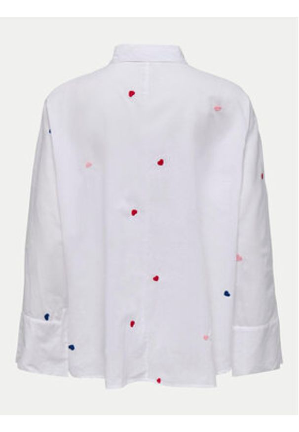 only - ONLY Koszula 15283743 Biały Box Fit. Kolor: biały. Materiał: bawełna