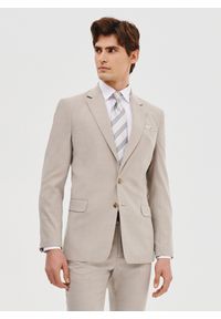 Pako Lorente - PAKO LORENTE – Marynarka garniturowa w kolorze beżowym. Kolor: beżowy. Materiał: poliester, elastan, wiskoza. Wzór: gładki #6