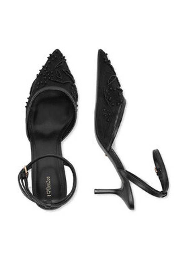 DeeZee Czółenka CEO-CD25-09-3 Czarny. Kolor: czarny. Materiał: materiał