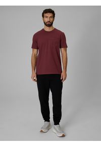 4f - 4F Spodnie dresowe joggery męskie - czarne M. Kolor: czarny. Materiał: dresówka #1