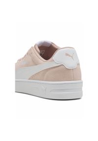 Puma - Damskie sneakersy Court Lally z zamszu PUMA Rose Quartz White Pink. Okazja: na spotkanie biznesowe, na randkę. Kolor: biały, wielokolorowy, różowy. Materiał: zamsz