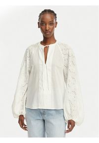 BOSS Bluzka Belvast 50559073 Biały Regular Fit. Kolor: biały. Materiał: bawełna #1