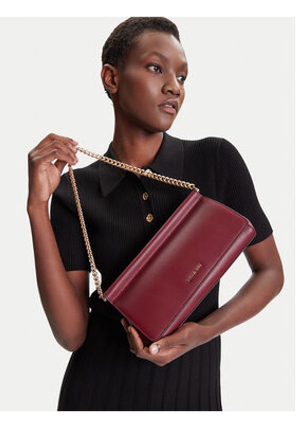 MICHAEL Michael Kors Torebka Carmine 30S5G9YC6L Bordowy. Kolor: czerwony. Materiał: skórzane