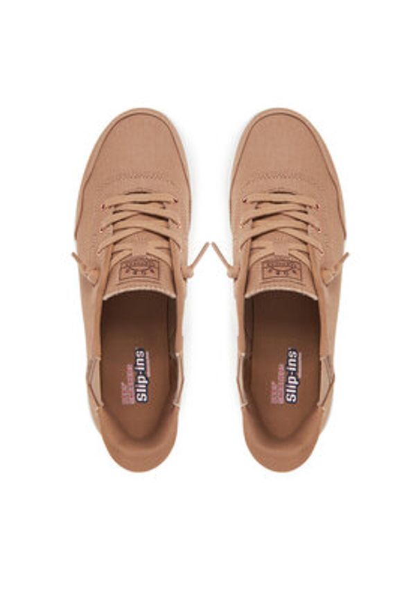 skechers - Skechers Sneakersy BOBS Skip Cute-B Cute Sweet 114815/TAN Brązowy. Kolor: brązowy. Materiał: materiał