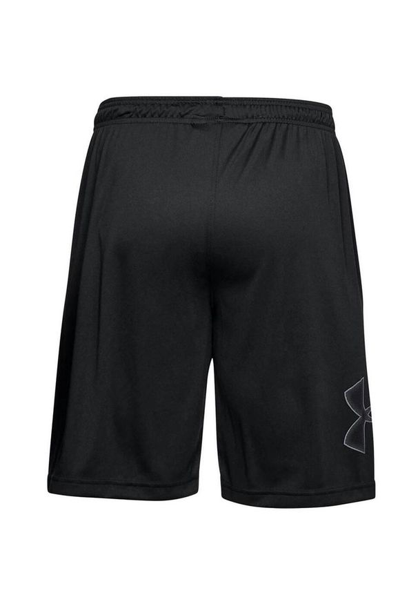 Under Armour - Męskie Spodenki Dresowe Z Grafiką. Kolor: czarny. Materiał: dresówka