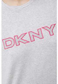 DKNY - Dkny koszula nocna damska kolor szary. Kolor: szary. Materiał: dzianina