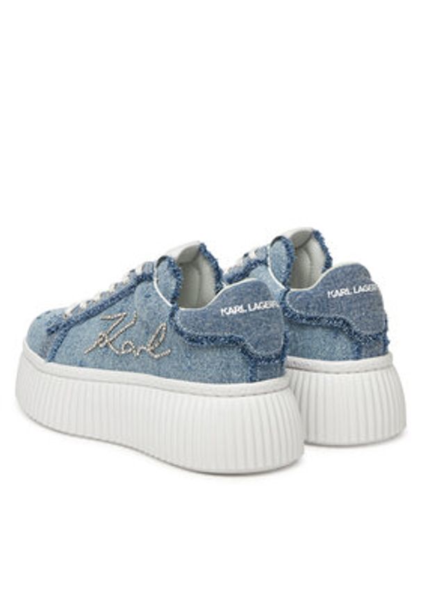 Karl Lagerfeld - KARL LAGERFELD Sneakersy KL42372S Niebieski. Kolor: niebieski. Materiał: materiał