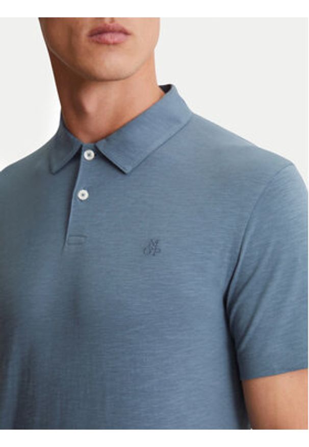 Marc O'Polo Polo 536 2176 53018 Niebieski Shaped Fit. Typ kołnierza: polo. Kolor: niebieski. Materiał: bawełna