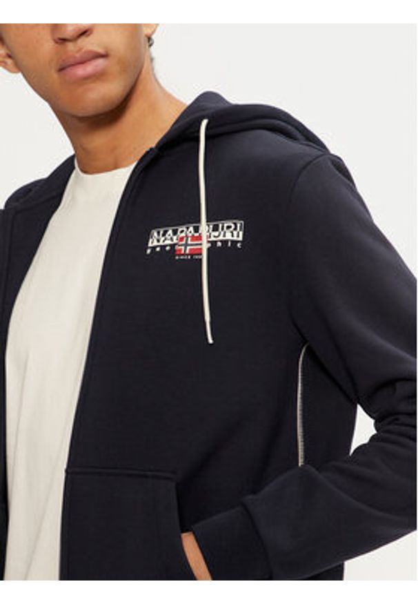 Napapijri Bluza B-Alymer NP0A4I1E Granatowy Regular Fit. Kolor: niebieski. Materiał: bawełna