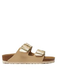 Birkenstock Klapki Arizona Bf 1013070 Beżowy. Kolor: beżowy. Materiał: skóra