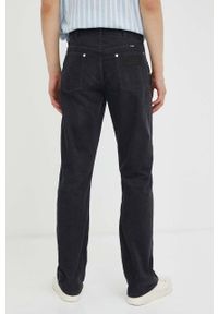 Wrangler spodnie sztruksowe 77MVZ kolor czarny proste. Kolor: czarny. Materiał: sztruks #3