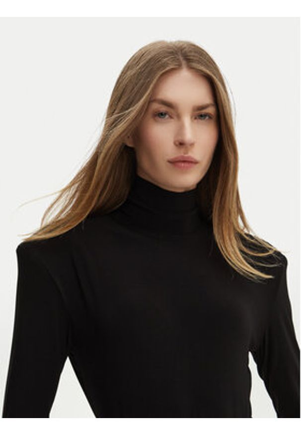 NORMA KAMALI Sukienka wieczorowa KK3243PLF87001 Czarny Slim Fit. Kolor: czarny. Materiał: syntetyk. Styl: wizytowy