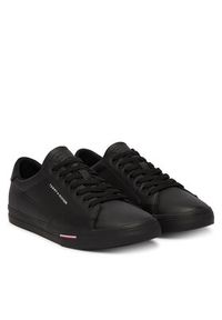 TOMMY HILFIGER - Tommy Hilfiger Tenisówki Vulc Core Rwb Long Lace Lth FM0FM05814 Czarny. Kolor: czarny. Materiał: skóra #6