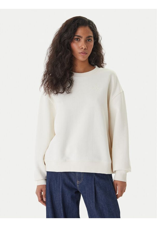 Hugo - HUGO Bluza Deroxina_9 50561234 Beżowy Regular Fit. Kolor: beżowy. Materiał: bawełna