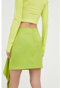 GESTUZ - Gestuz spódnica NiliaGZ Hw kolor zielony mini ołówkowa. Kolor: zielony. Materiał: poliester #3