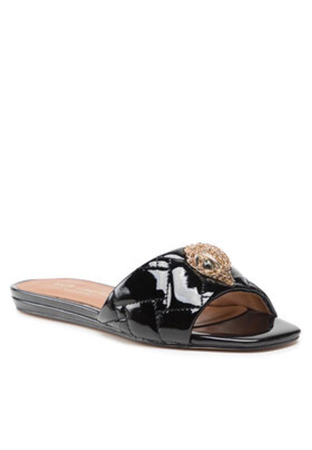 Kurt Geiger Klapki Kensington Flat 8496100309 Czarny. Kolor: czarny. Materiał: skóra