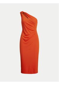 Lauren Ralph Lauren - LAUREN RALPH LAUREN Sukienka koktajlowa 253903046003 Pomarańczowy Slim Fit. Kolor: pomarańczowy. Materiał: syntetyk. Styl: wizytowy #6