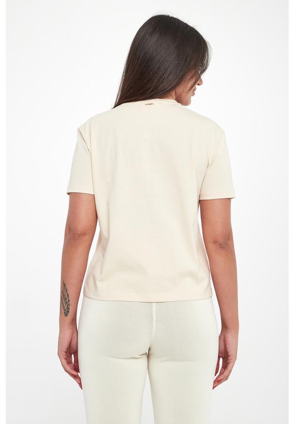 Twinset Milano - T-shirt damski z haftem TWINSET. Wzór: haft