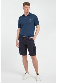 Aeronautica Militare - Polo męskie lniane AERONAUTICA MILITARE. Typ kołnierza: polo. Materiał: len #3