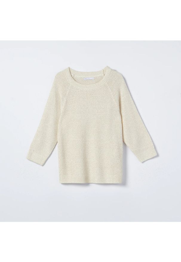 Mohito - Sweter oversize - Kremowy. Kolor: kremowy