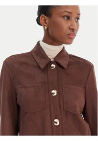 BARDOT - Bardot Koszula Lorenzo 59668TB1 Brązowy Boxy Fit. Kolor: brązowy. Materiał: skóra #4