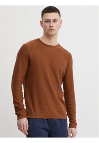 Blend Sweter 20715134 Brązowy Slim Fit. Kolor: brązowy. Materiał: bawełna #1