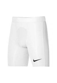 Nike - Męskie Spodenki Kompresyjne Pro Strike DriFIT. Kolor: biały. Sport: turystyka piesza #1