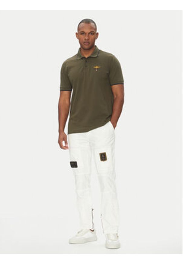 Aeronautica Militare Spodnie materiałowe 251PA1387CT1493 Biały Regular Fit. Kolor: biały. Materiał: bawełna