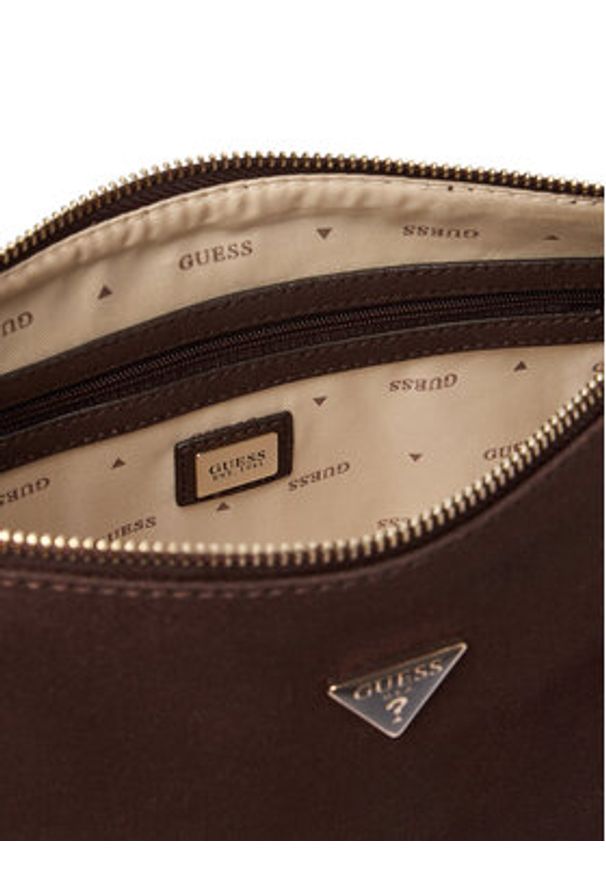 Guess Torebka Danya HWSG99 18010 Brązowy ciemny. Kolor: brązowy. Materiał: skórzane
