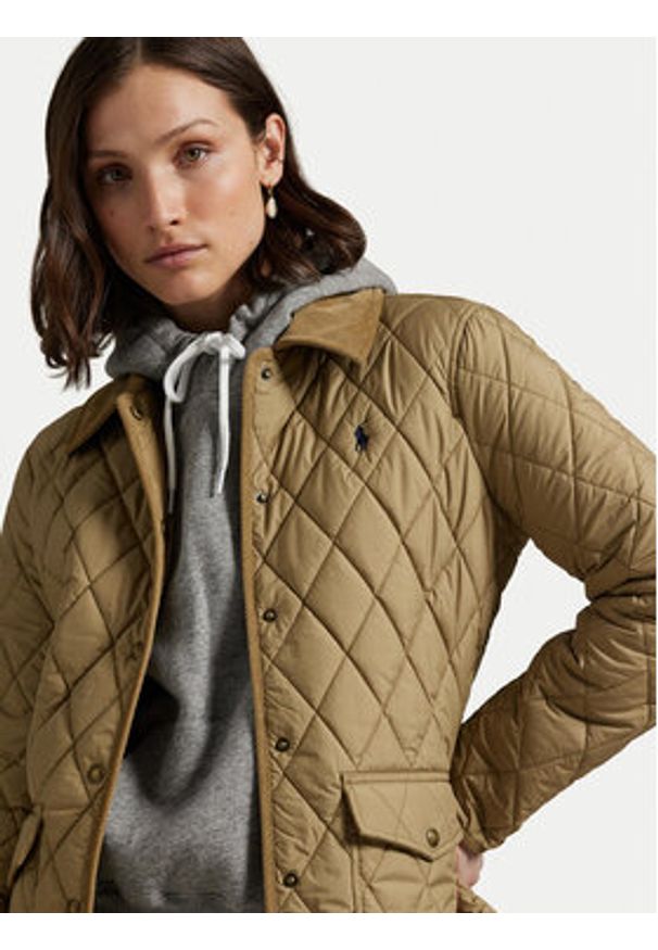 Polo Ralph Lauren Kurtka przejściowa 211965336004 Beżowy Straight Fit. Typ kołnierza: polo. Kolor: beżowy. Materiał: syntetyk