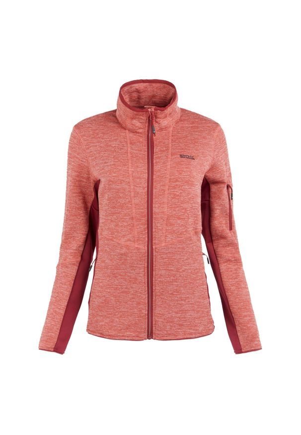 Regatta - Damska Bluza Polarowa Ralina. Kolor: czerwony. Materiał: polar. Sezon: zima. Styl: sportowy. Sport: turystyka piesza