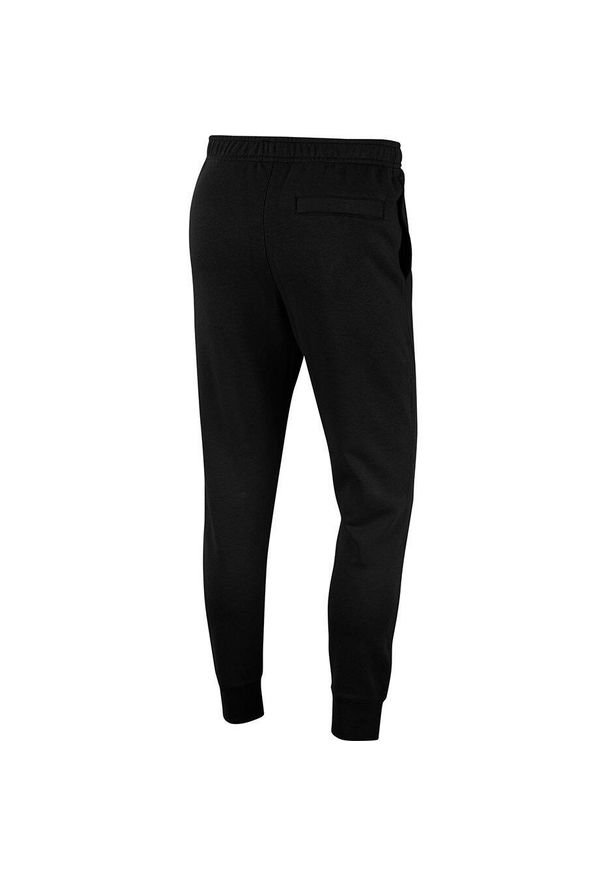 Spodnie męskie Nike NSW Club Jogger FT czarne BV2679 010. Kolor: czarny. Materiał: bawełna, materiał