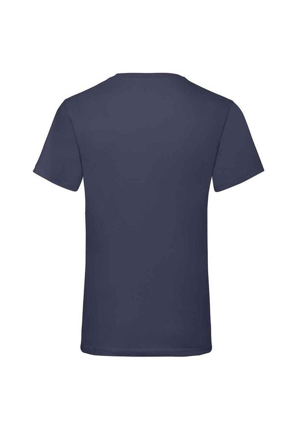 FRUIT OF THE LOOM - Koszulka Unisex Dla Dorosłych Z Dekoltem W Szpic. Kolor: niebieski. Sport: turystyka piesza