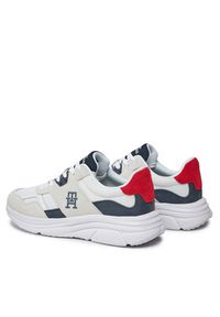 TOMMY HILFIGER - Tommy Hilfiger Sneakersy Modern Runner Lth Mix FM0FM04878 Biały. Kolor: biały. Materiał: materiał